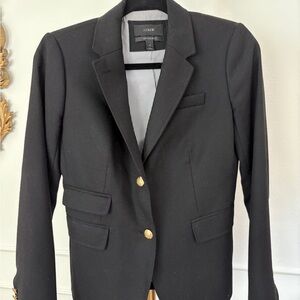 J. Crew Black Blazer Classic Tailored Suit Jacket